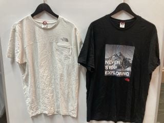 2 X THE NORTH FACE MENS TEES