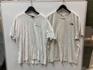 2 X THE NORTH FACE MENS TEES