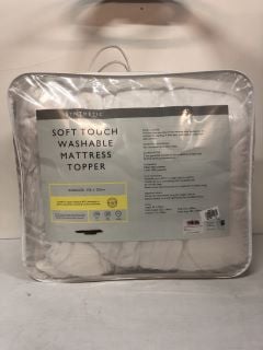 JOHN LEWIS SOFT TOUCH WASHABLE MATTRESS TOPPER