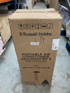 RUSSELL HOBBS PORTABLE AIR CONDITIONER DEHUMIDIFIER & AIR COOLER MODEL NO: RHPAC3001