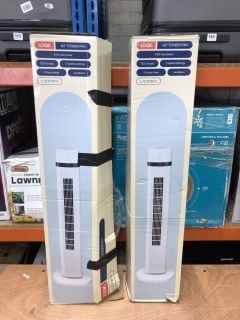 2 X LOGIK 40" TOWER FAN