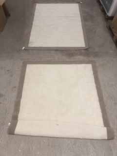 2 X JOHN LEWIS & PARTNERS HND OVATUFT RUG