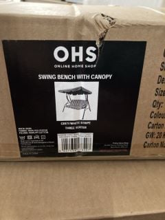 2 X OHS SWING BENCH WITH CANOPY