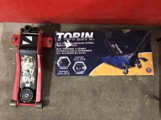 2 X ITEMS TO INC TORIN 2.5 TONNE ALUMINIUM SERVICE JACK