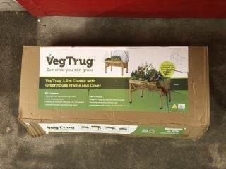 VEG TRUG 1.2M CLASSIC WITH GREENHOUSE FRAME AND COVER