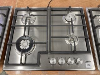 ZANUSSI FOUR RING GAS HOB MODEL ZGM66424XX RRP £249 MISSING PARTS (EX-DISPLAY)