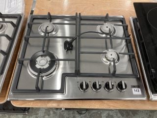 ZANUSSI FOUR RING GAS HOB MODEL ZGM66424XX RRP £249 MISSING PARTS (EX-DISPLAY)