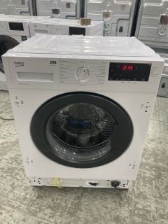 BEKO 8KG INTEGRATED WASHING MACHINE MODEL WTIK84121 RRP £329 (EX-DISPLAY)