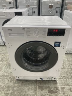 BEKO 8KG INTEGRATED WASHING MACHINE MODEL WTIK84121 RRP £329 (EX-DISPLAY)