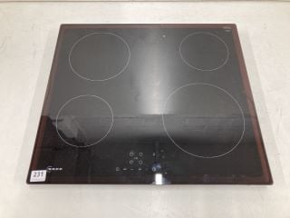 NEFF COOKTOP MODEL T16NBE1L RRP £269 (EX-DISPLAY)