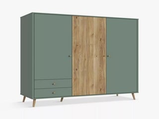 JOHN LEWIS HARLSON LARGE WARDROBE IN SAGE AND OAK