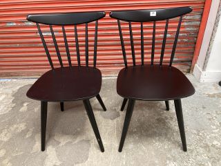 PAIR OF JOHN LEWIS SPINDLE DINING CHAIRS