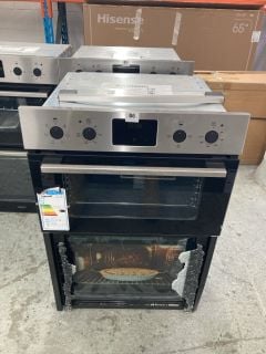 ZANUSSI DOUBLE ELECTRIC OVEN MODEL ZKHNL3X1 RRP £509 SMASHED GLASS (EX-DISPLAY)