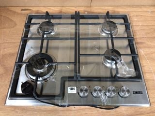 ZANUSSI ZGH66424XX 60CM GAS HOB - STAINLESS STEEL RRP: £199 (EX DISPLAY)