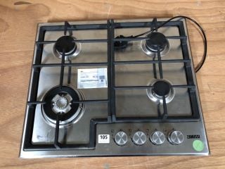 ZANUSSI ZGH66424XX 60CM GAS HOB - STAINLESS STEEL RRP: £199 (EX DISPLAY)