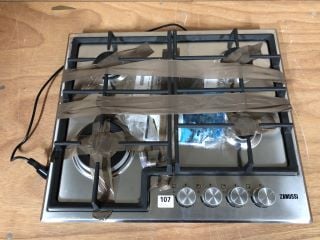 ZANUSSI ZGH66424XX 60CM GAS HOB - STAINLESS STEEL RRP: £199 (EX DISPLAY)