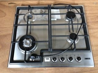 ZANUSSI ZGH66424XX 60CM GAS HOB - STAINLESS STEEL RRP: £199 (EX DISPLAY)