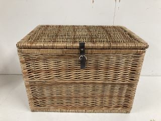 LARGE WICKER STORAGE BASKET