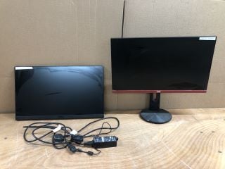 2 X MONITORS (DEFECTIVE)