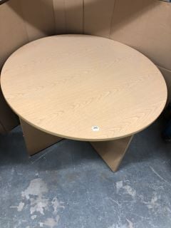 CIRCULAR WOODEN OFFICE TABLE