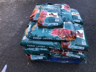 PALLET OF RANGE LAYERS PELLETS APROX RRP £300