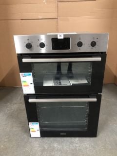 ZANUSSI FANCOOK ZKHNL3X1 ELECTRIC DOUBLE OVEN - STAINLESS STEEL RRP: £509 (EX DISPLAY)