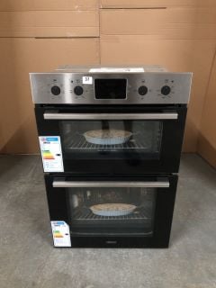 ZANUSSI FANCOOK ZKHNL3X1 ELECTRIC DOUBLE OVEN - STAINLESS STEEL RRP: £509 (EX DISPLAY)