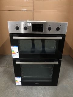 ZANUSSI FANCOOK ZKHNL3X1 ELECTRIC DOUBLE OVEN - STAINLESS STEEL RRP: £509 (EX DISPLAY)