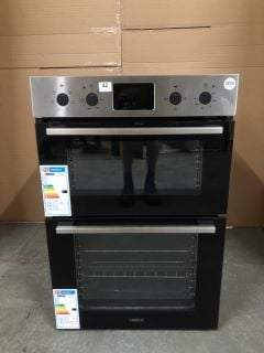 ZANUSSI FANCOOK ZKHNL3X1 ELECTRIC DOUBLE OVEN - STAINLESS STEEL RRP: £509 (EX DISPLAY)