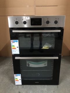 ZANUSSI FANCOOK ZKHNL3X1 ELECTRIC DOUBLE OVEN - STAINLESS STEEL RRP: £509 (EX DISPLAY)