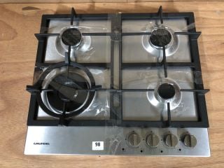 GRUNDIG GIGA6234250X 60CM GAS HOB - STAINLESS STEEL RRP: £169 (EX DISPLAY)