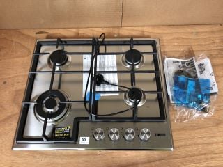 ZANUSSI ZGH66424XX 60CM GAS HOB - STAINLESS STEEL RRP: £199 (EX DISPLAY)