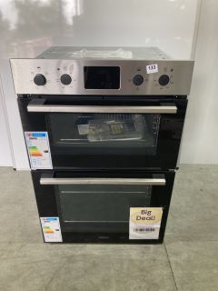 ZANUSSI INTEGRATED DOUBLE OVEN MODEL: ZKHNL3X1 RRP: £417 (EX DISPLAY)