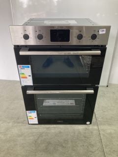 ZANUSSI INTEGRATED DOUBLE OVEN MODEL: ZKHNL3X1 RRP: £417 (EX DISPLAY)