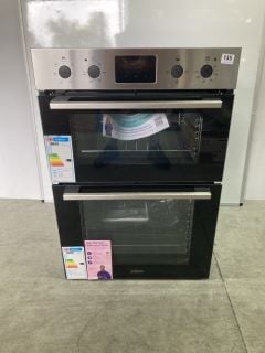 ZANUSSI INTEGRATED DOUBLE OVEN MODEL: ZKHNL3X1 RRP: £417 (EX DISPLAY)