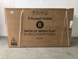 RUSSELL HOBBS 90CM GT SERIES FLAT GLAS COOKER HOOD