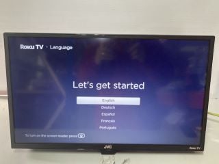 JVC 24" LED SMART HD ROKU TV MODEL: LT-24CR230 (POWER ON) RRP: £119