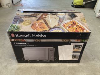 RUSSELL HOBBS COMPACT SILVER DIGITAL MICROWAVE