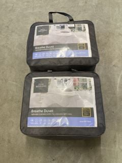 2 X FINE BEDDING DUVETS INC KINGSIZE