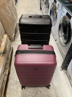 2 X HARDSHELL SUITCASES