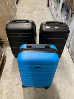 3 X HARDSHELL SUITCASES