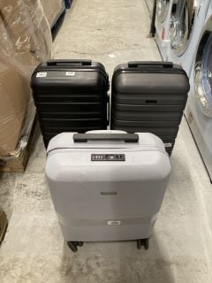 3 X HARDSHELL SUITCASES