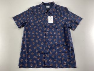 PAUL SMITH MEN'S SHIRT SS CASUAL FIT. SIZE: XL, MADE FROM: 100% COTTON. RRP: £135