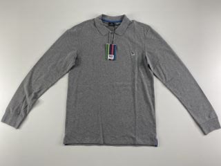 PAUL SMITH MEN'S SLIM FIT LS POLO SHIRT. SIZE: XL, MADE FROM: 100% ORGANIC COTTON. RRP: £75