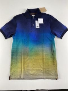 PAUL SMITH GENT'S POLO SHIRT MINERAL DEGRADE PRINT. SIZE: S, MADE FROM: 100% COTTON. RRP: £195