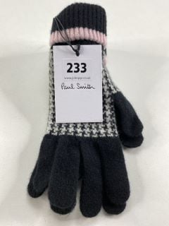 PAUL SMITH WOMEN'S GLOVE HOUNDSTOOTH. MADE FROM: 100% WOOL KNITTED. RRP: £50