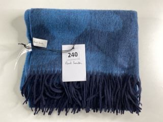 PAUL SMITH WOMEN'S SCARF PS LOGO. MADE FROM: 95 LAMBSWOOL 5 CASHMERE WOVEN. RRP: £140