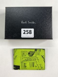 PAUL SMITH MEN'S WALLET CC SHOW COLLG. MADE FROM: 100% SHEEP LEATHER. RRP: £135