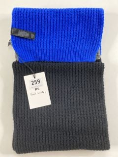 PAUL SMITH MEN'S SCARF 3 BLOCK. MADE FROM: 100% LAMBSWOOL KNITTED. RRP: £85