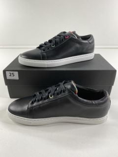 PAUL SMITH WOMEN'S SHOE HASSLER BLACK SEED SOLE 50TH. SIZE: 38, MADE FROM: 100% CALF LEATHER UPPER/RUBBER SOLE. RRP: £325